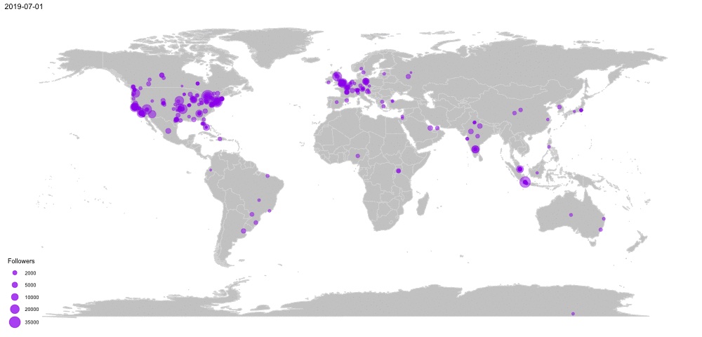 рџђ Twitter Users Geospatial Analysis в Ksenia S Website